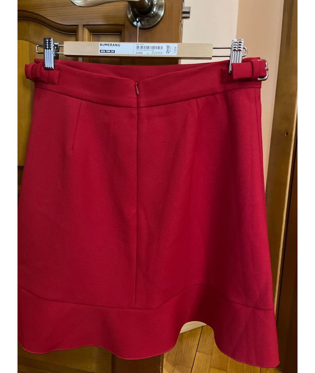 RED VALENTINO Красная полиэстеровая юбка мини, фото 2