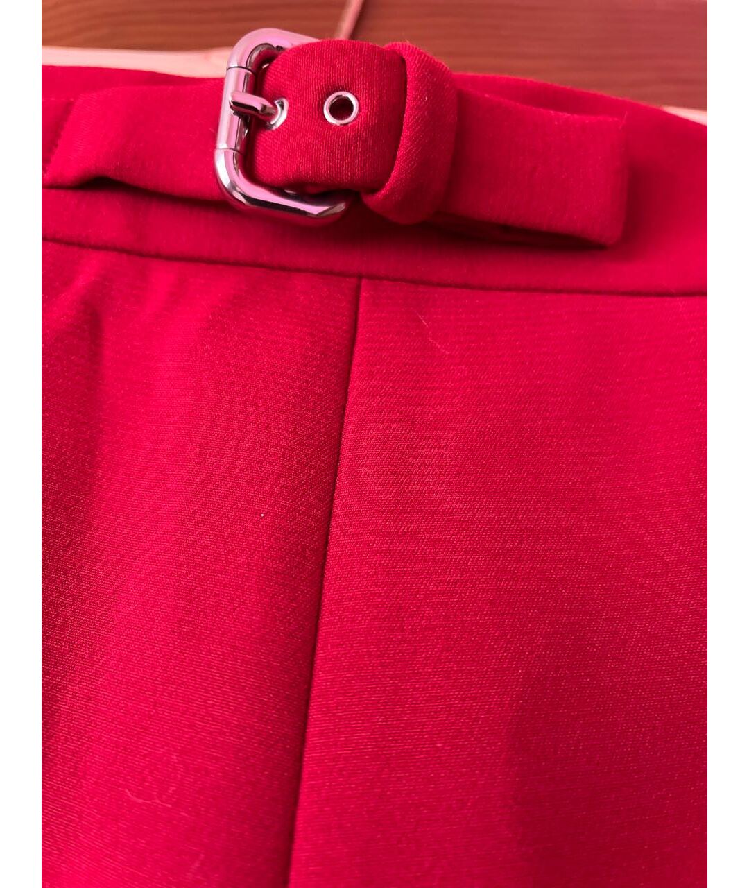 RED VALENTINO Красная полиэстеровая юбка мини, фото 5