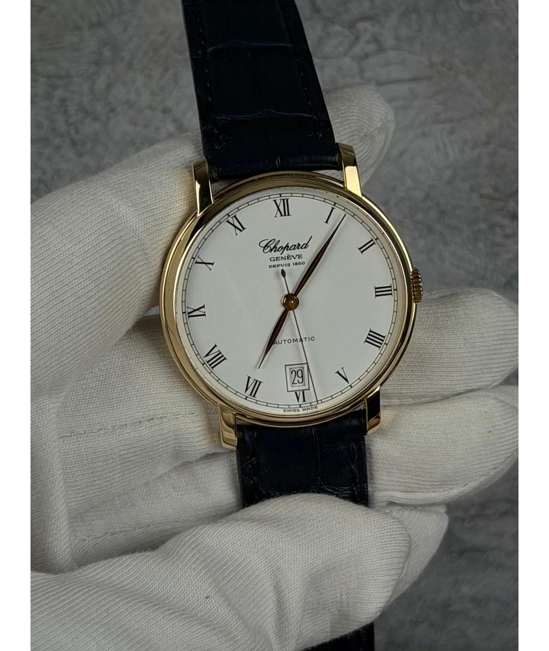 CHOPARD Белые часы из желтого золота, фото 2