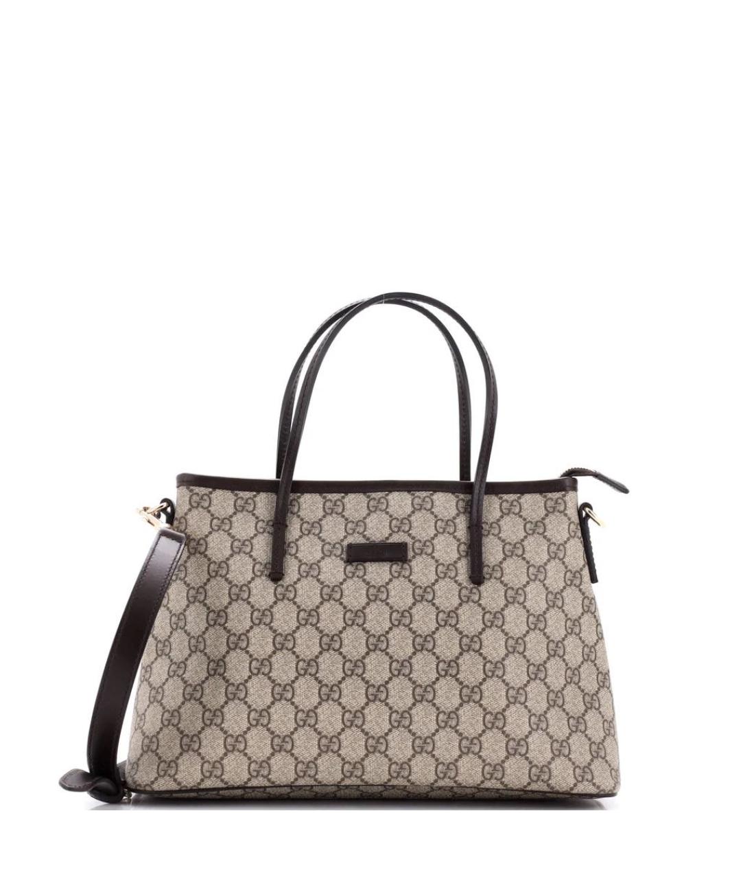 GUCCI Бежевая канва сумка тоут, фото 9