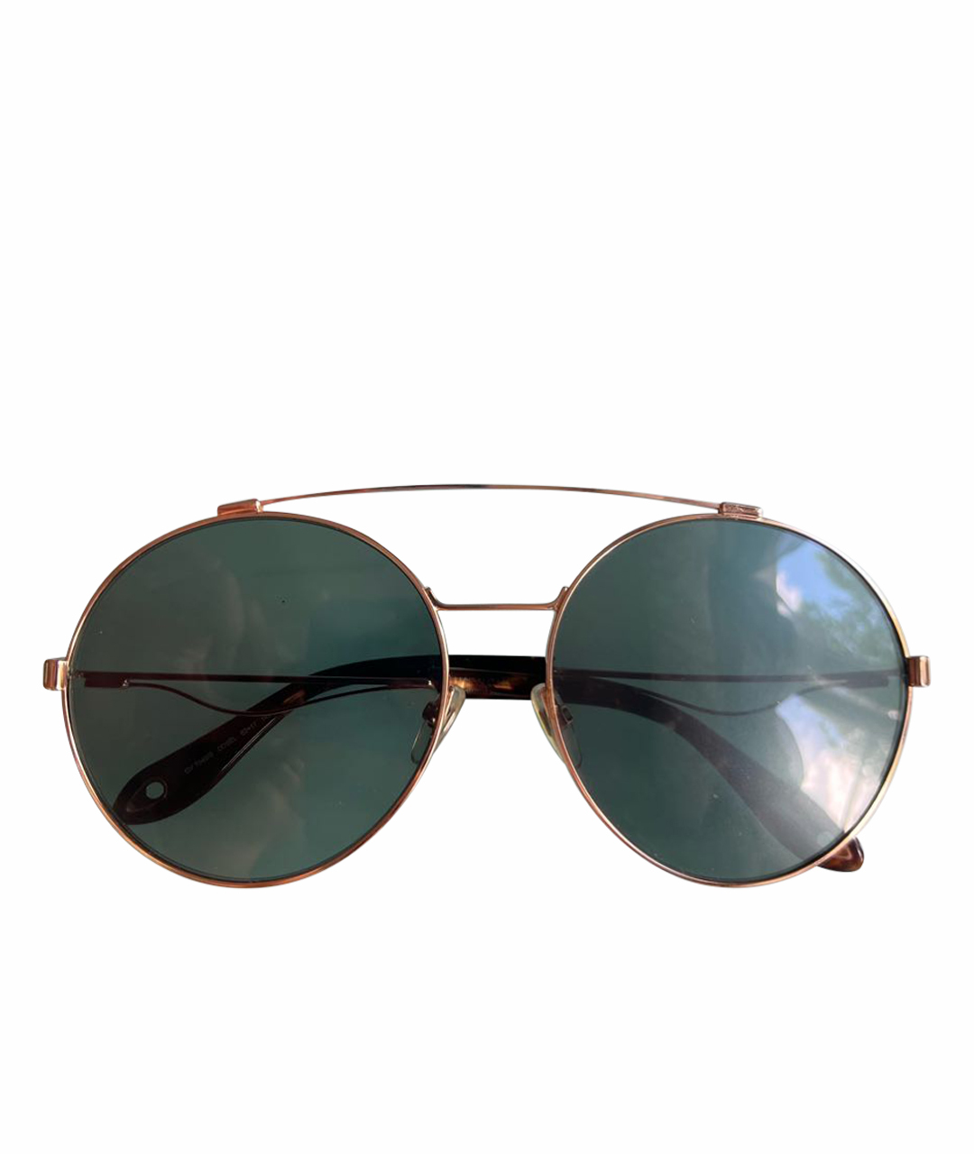 GIVENCHY Зеленые металлические солнцезащитные очки, фото 1