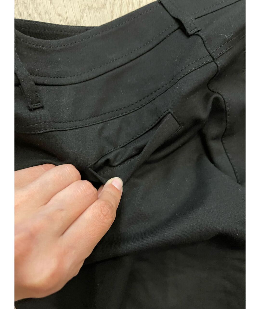 MARC CAIN Черные вискозные брюки узкие, фото 7