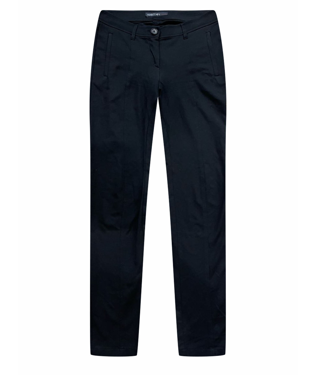 MARC CAIN Черные вискозные брюки узкие, фото 1