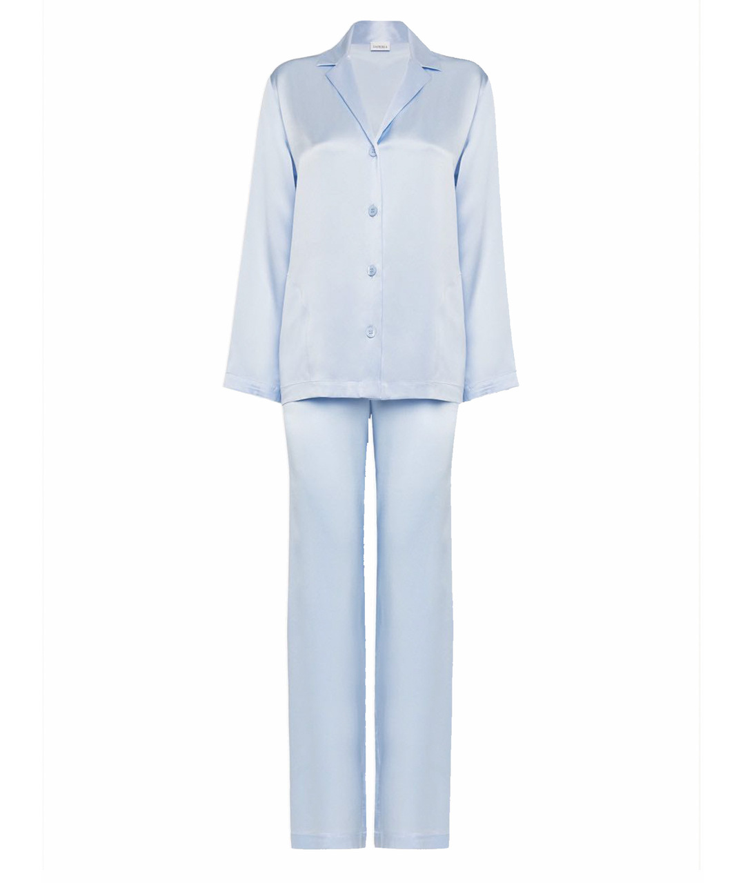 LA PERLA Голубая шелковая пижама, фото 1