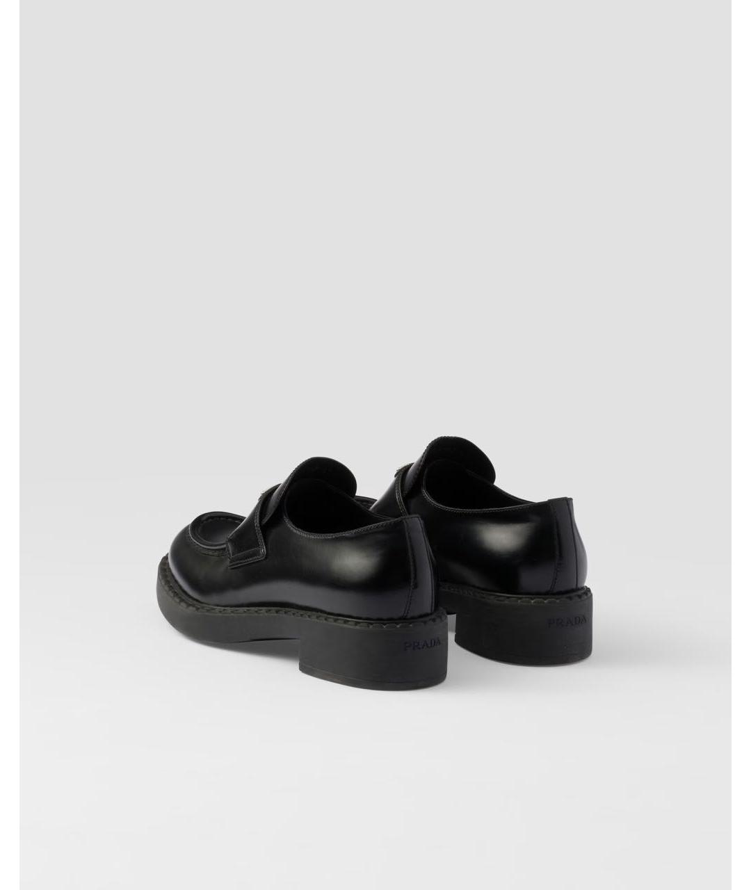 PRADA Черные кожаные лоферы, фото 3