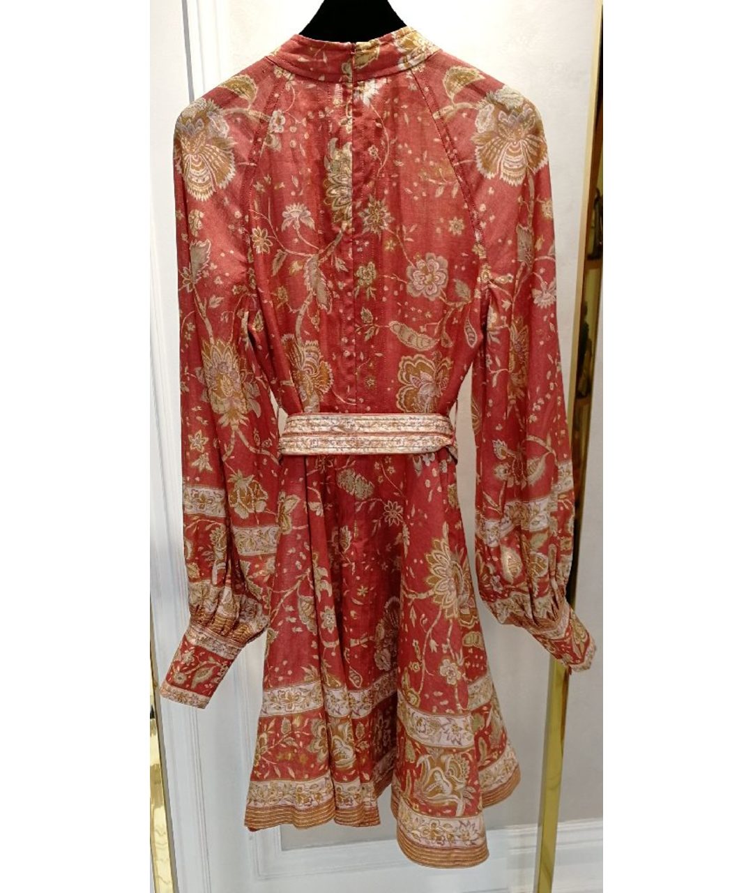 ZIMMERMANN Красное льняное платье, фото 2