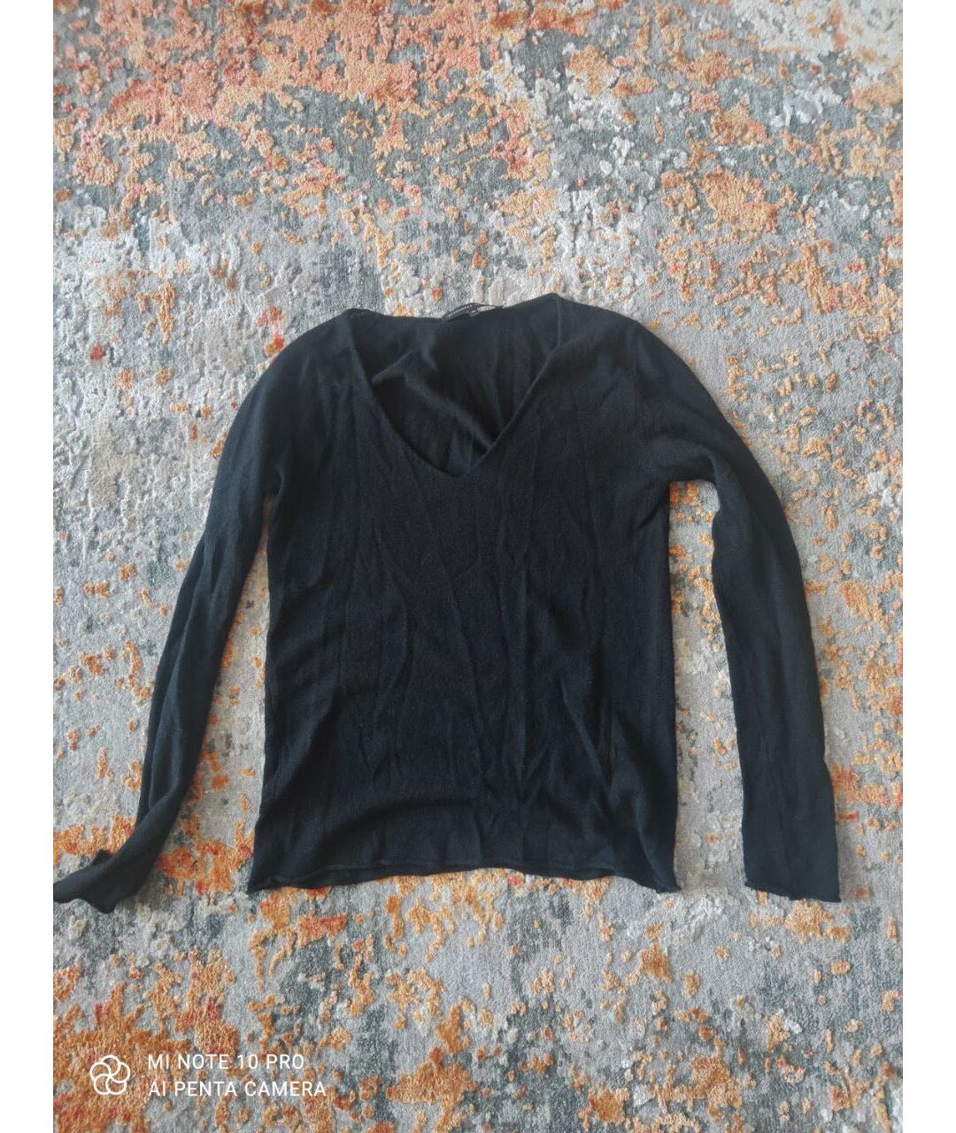 ALEXANDER TEREKHOV Черный шерстяной джемпер / свитер, фото 3