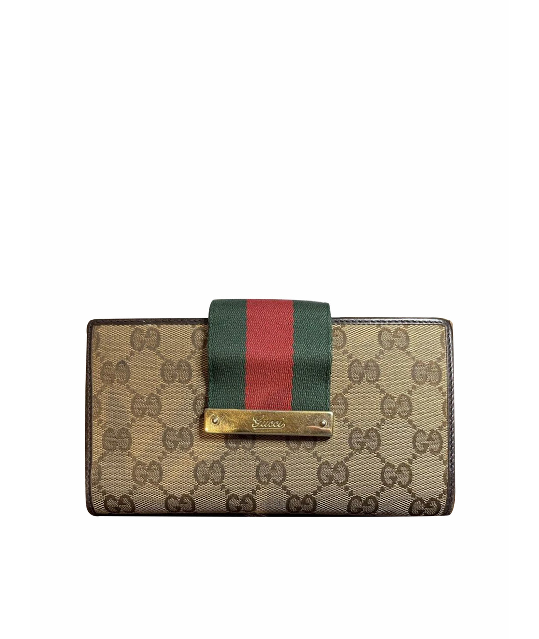 GUCCI Коричневый кошелек, фото 1