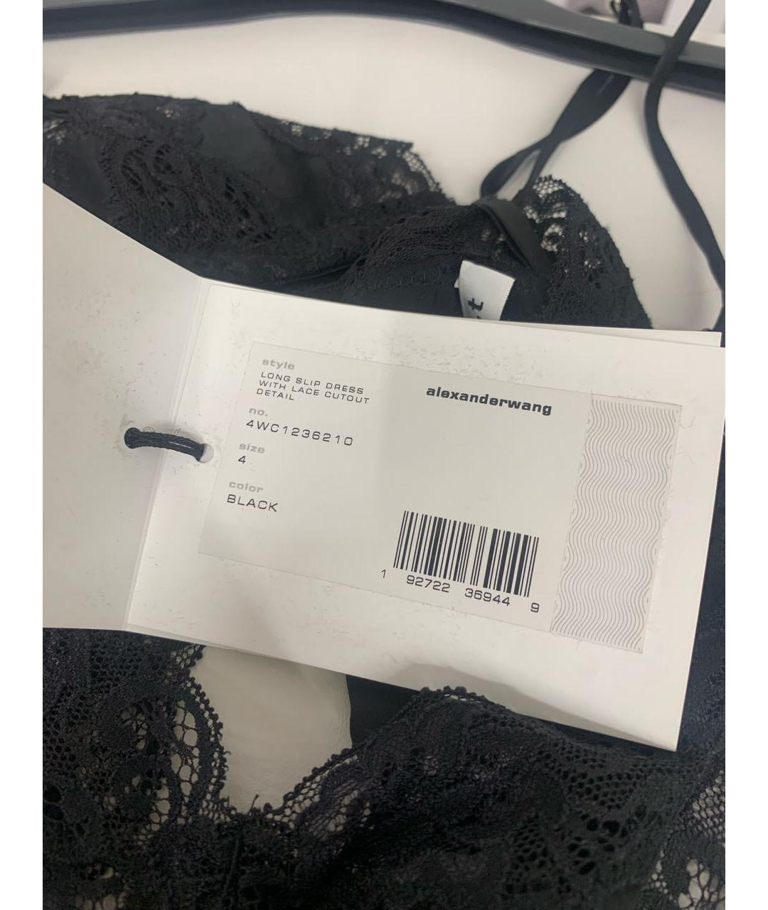 ALEXANDER WANG Черное шелковое платье, фото 3