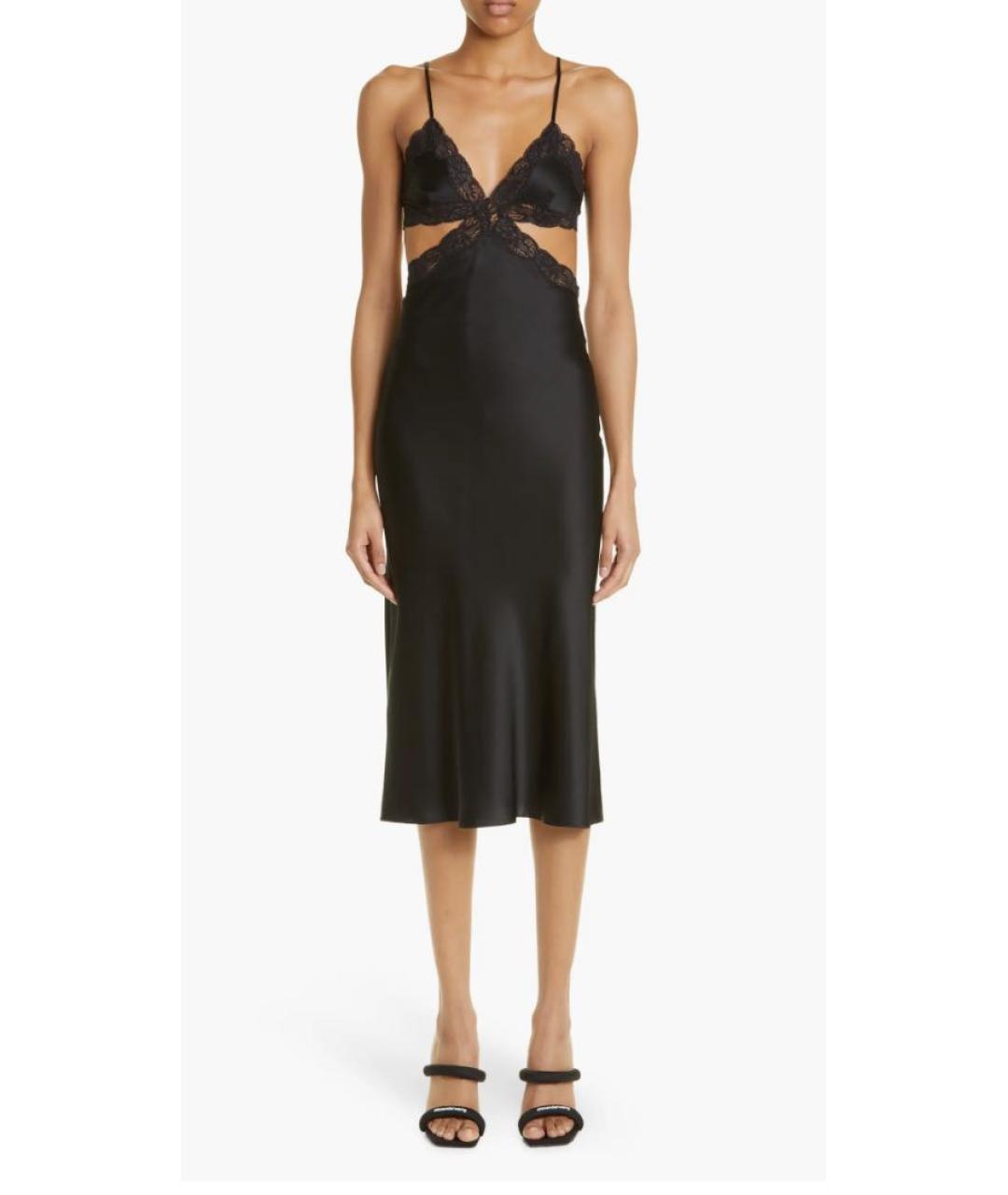 ALEXANDER WANG Черное шелковое платье, фото 6