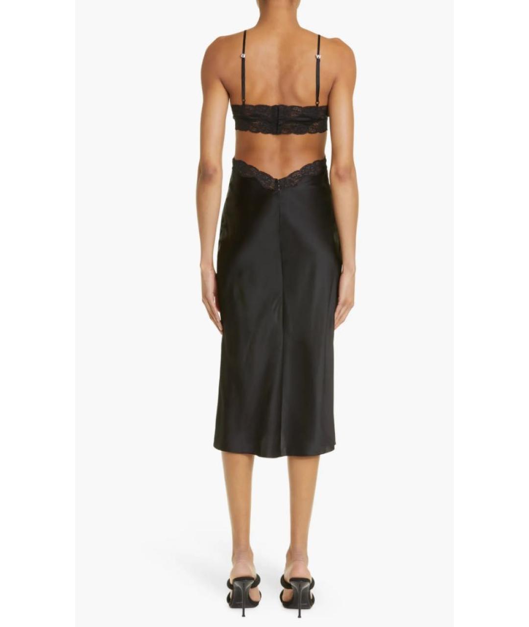 ALEXANDER WANG Черное шелковое платье, фото 2