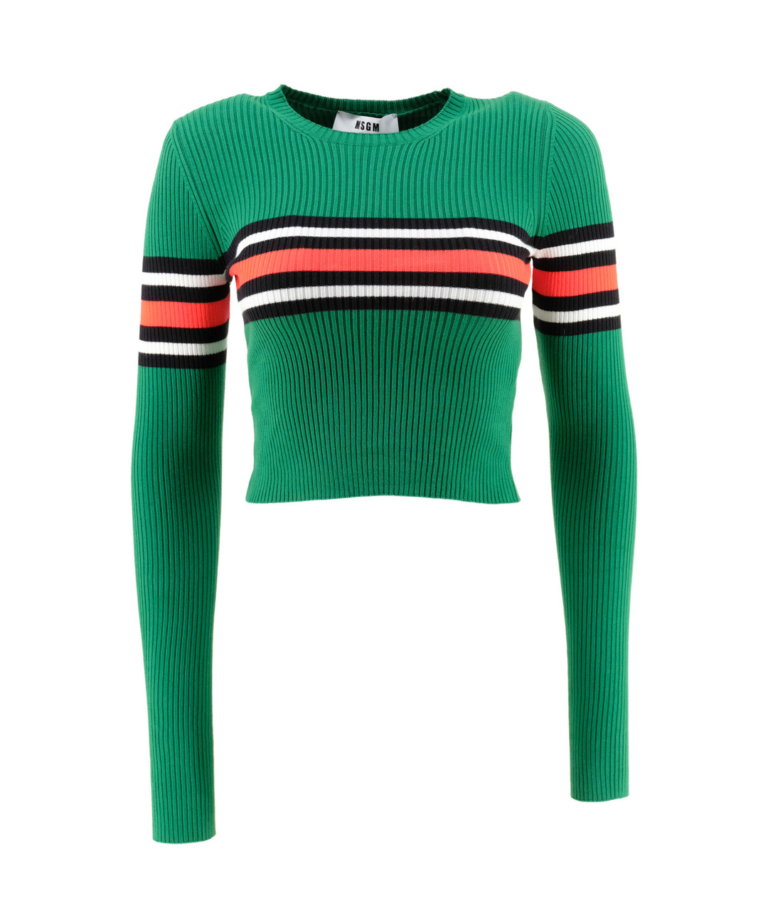 MSGM Зеленый хлопковый джемпер / свитер, фото 1