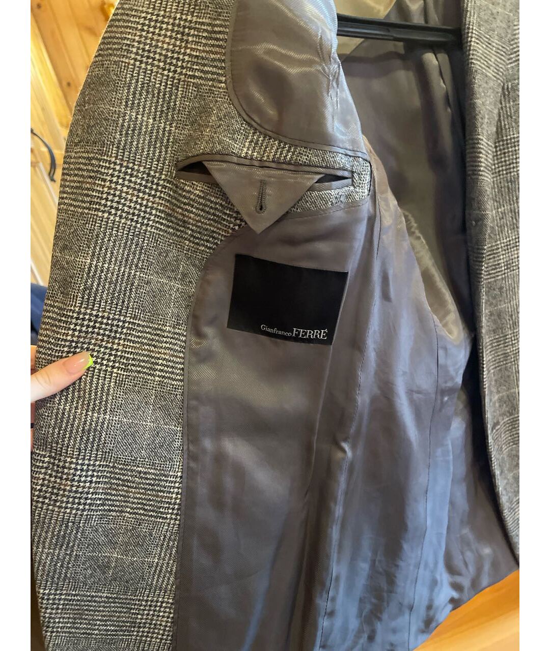 GIANFRANCO FERRE Серый шерстяной пиджак, фото 3
