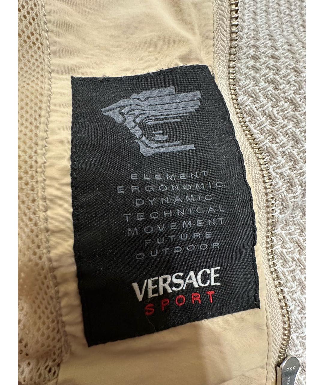VERSACE Бежевая хлопковая куртка, фото 6