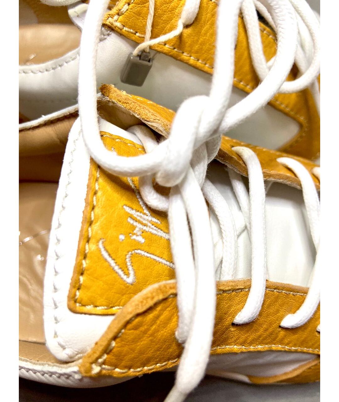 GIUSEPPE ZANOTTI DESIGN Белые кожаные кеды, фото 5