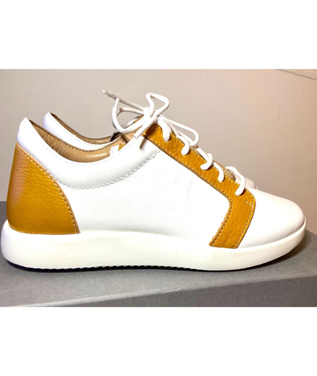 GIUSEPPE ZANOTTI DESIGN Белые кожаные кеды, фото 7