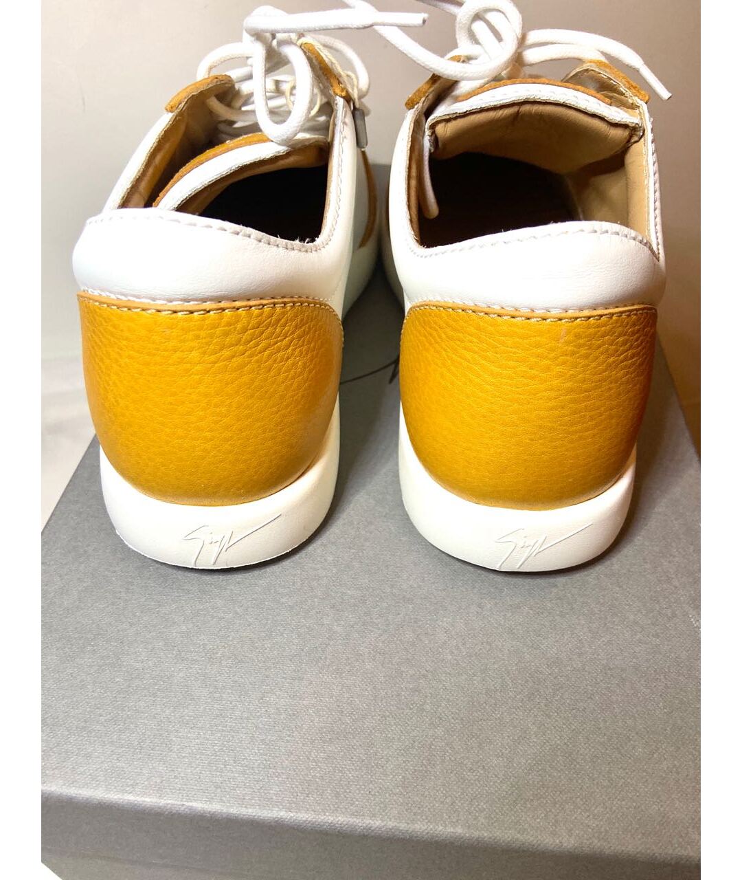 GIUSEPPE ZANOTTI DESIGN Белые кожаные кеды, фото 4