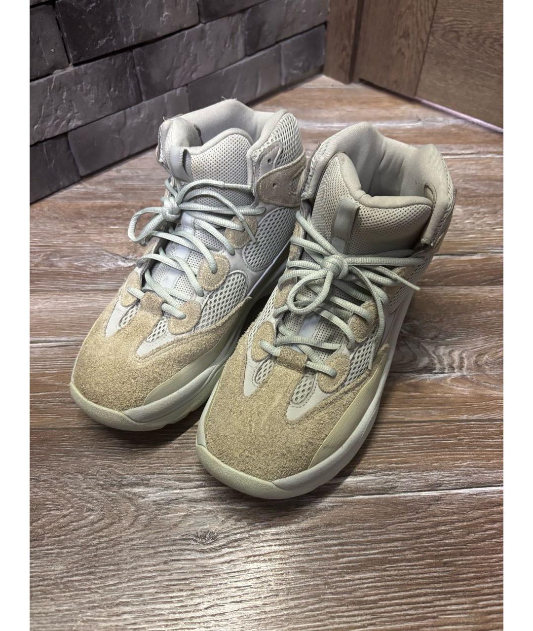 ADIDAS YEEZY Серые замшевые высокие ботинки, фото 2