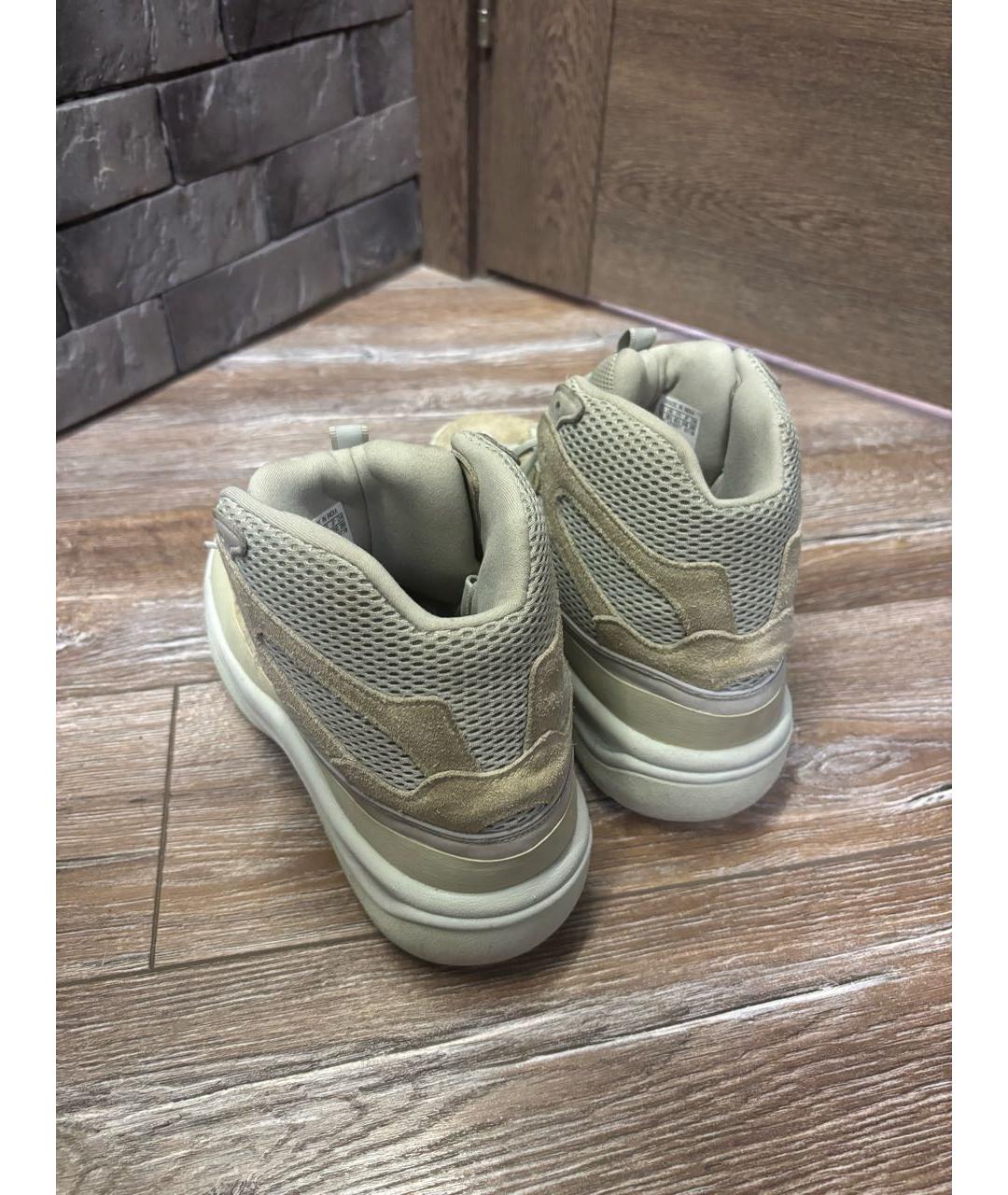 ADIDAS YEEZY Серые замшевые высокие ботинки, фото 3
