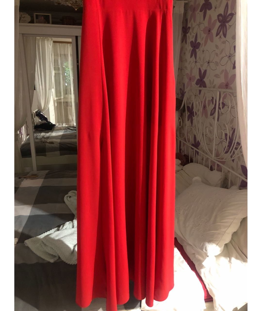 PINKO Красное полиэстеровое вечернее платье, фото 4