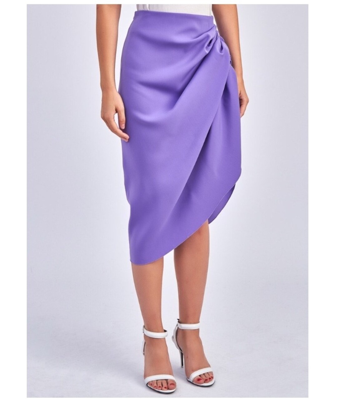 404NOTFOUND Фиолетовая полиэстеровая юбка мини, фото 9