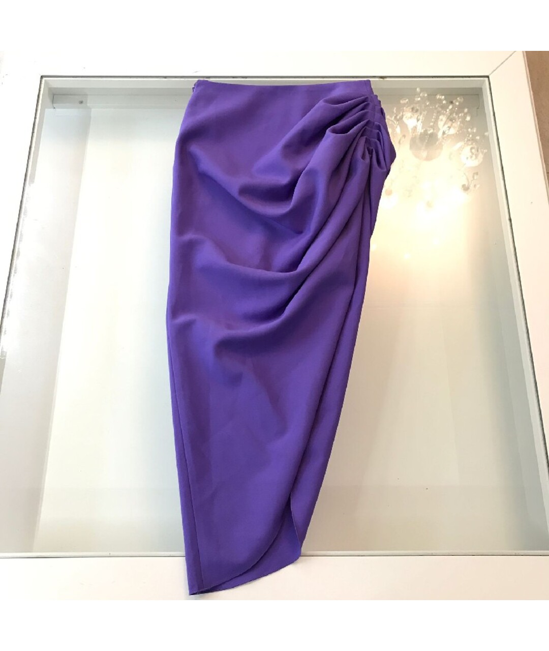 404NOTFOUND Фиолетовая полиэстеровая юбка мини, фото 2