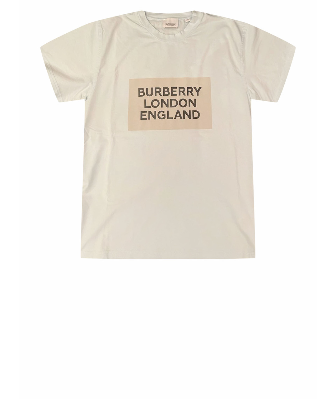 BURBERRY Голубая хлопковая футболка, фото 1