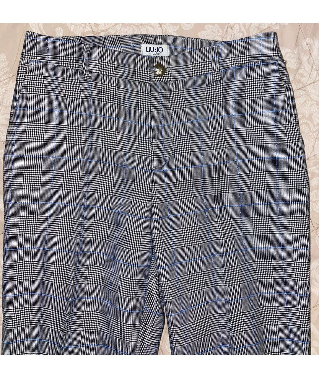 LIU JO Серые полиэстеровые брюки узкие, фото 2
