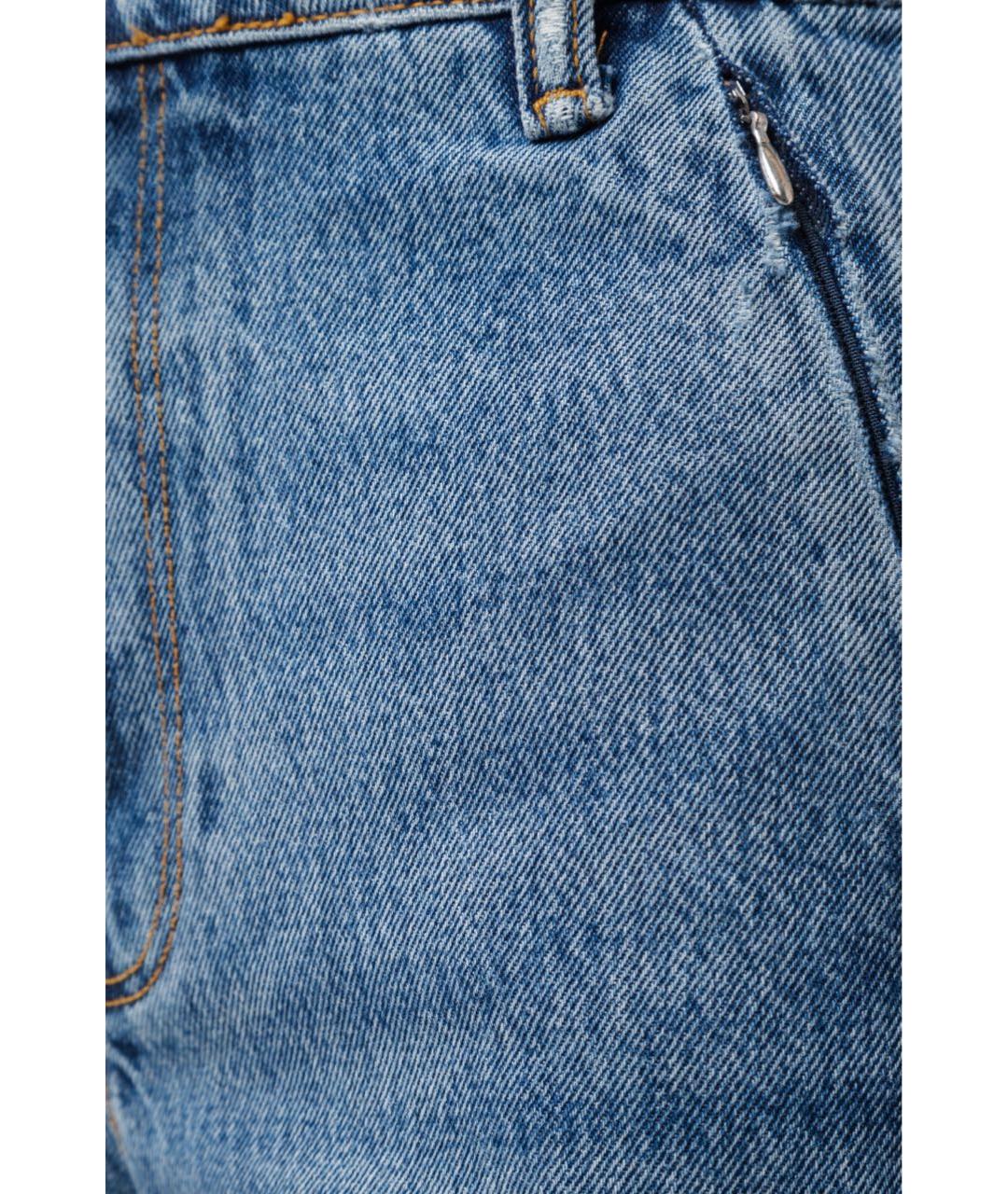 ALEXANDER WANG Синие хлопковые прямые джинсы, фото 8