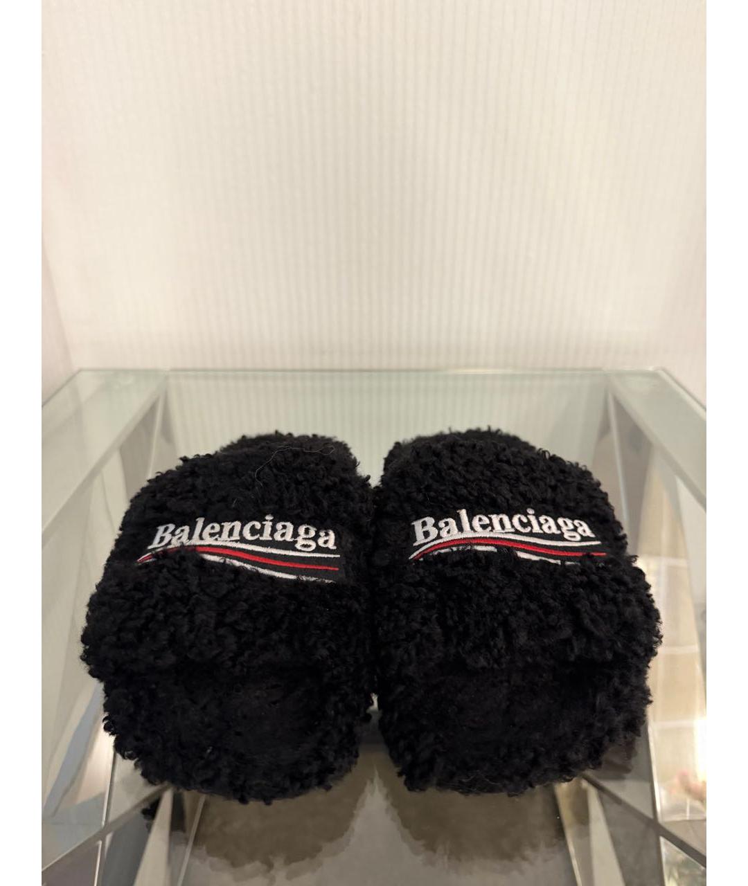 BALENCIAGA Черные сабо, фото 5