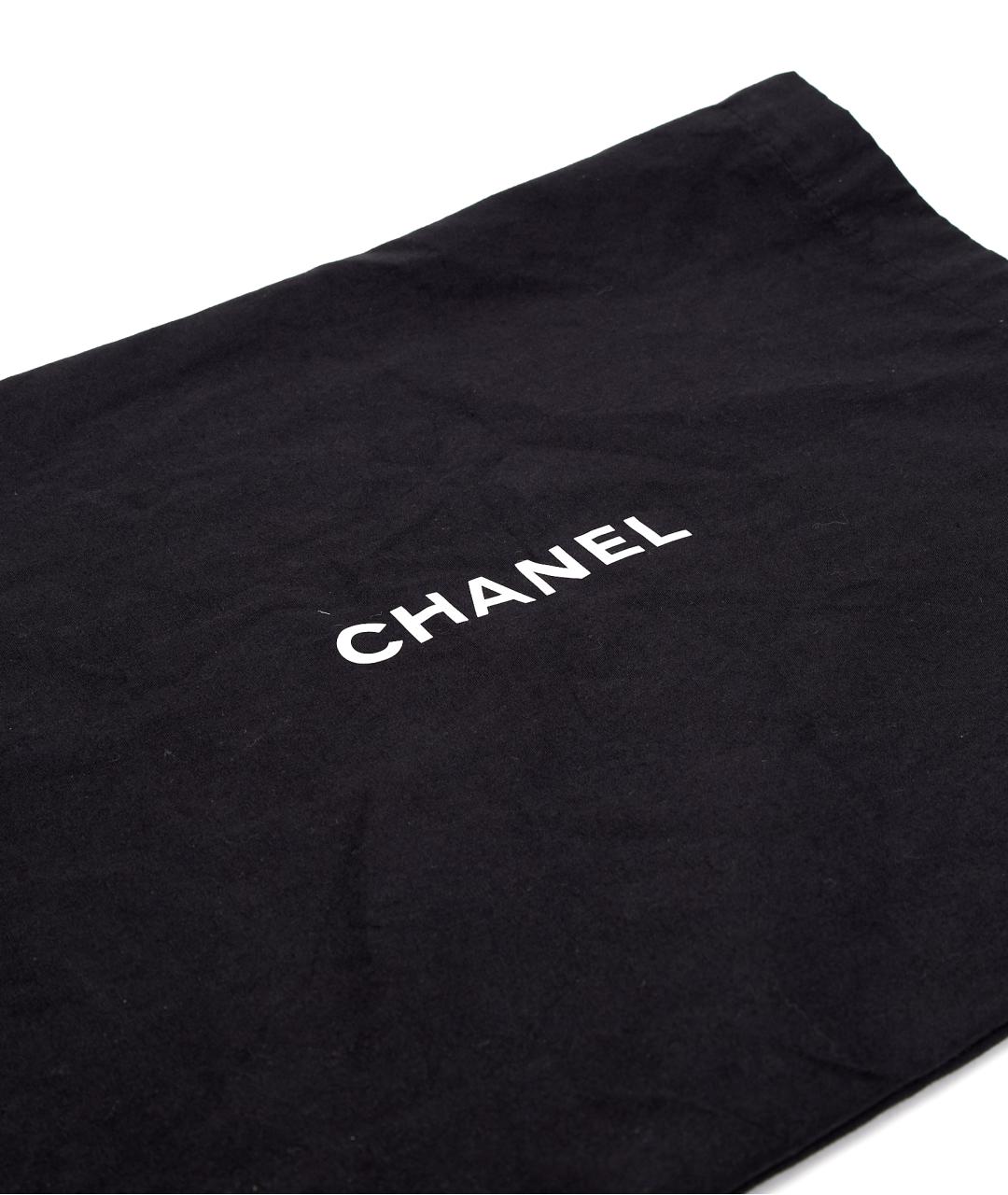 CHANEL Черная кожаная сумка через плечо, фото 6
