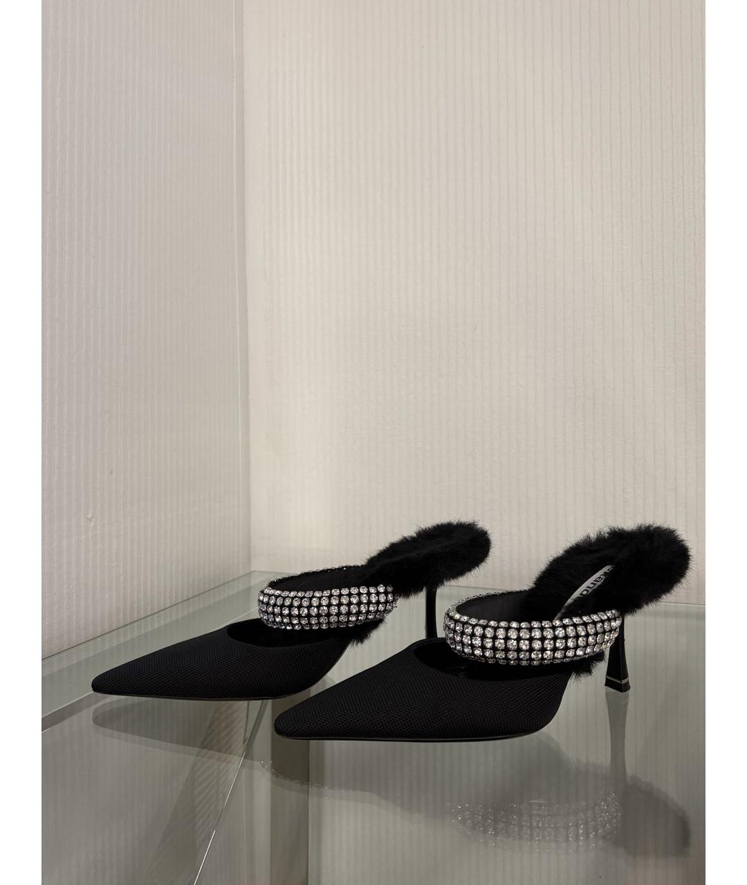 ALEXANDER WANG Черные мюли, фото 7