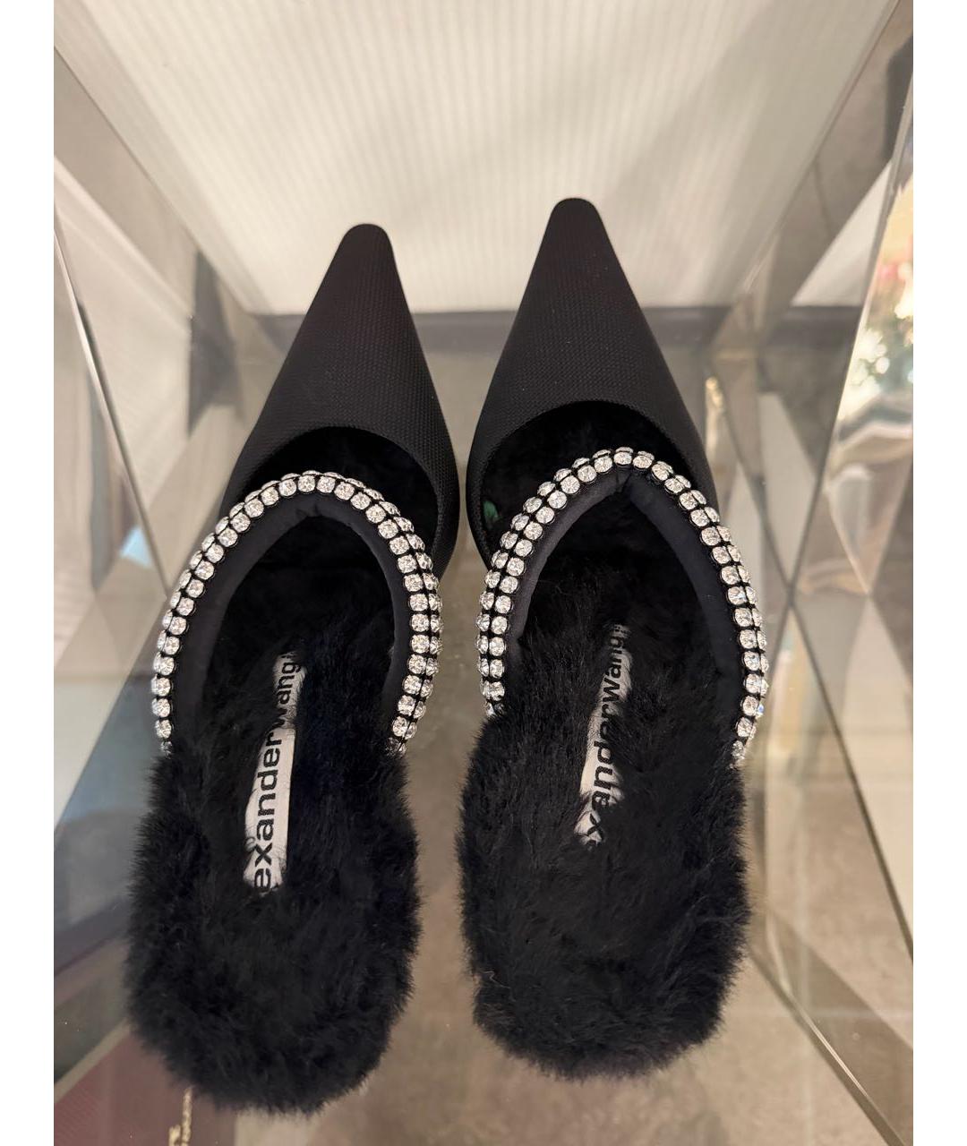 ALEXANDER WANG Черные мюли, фото 4