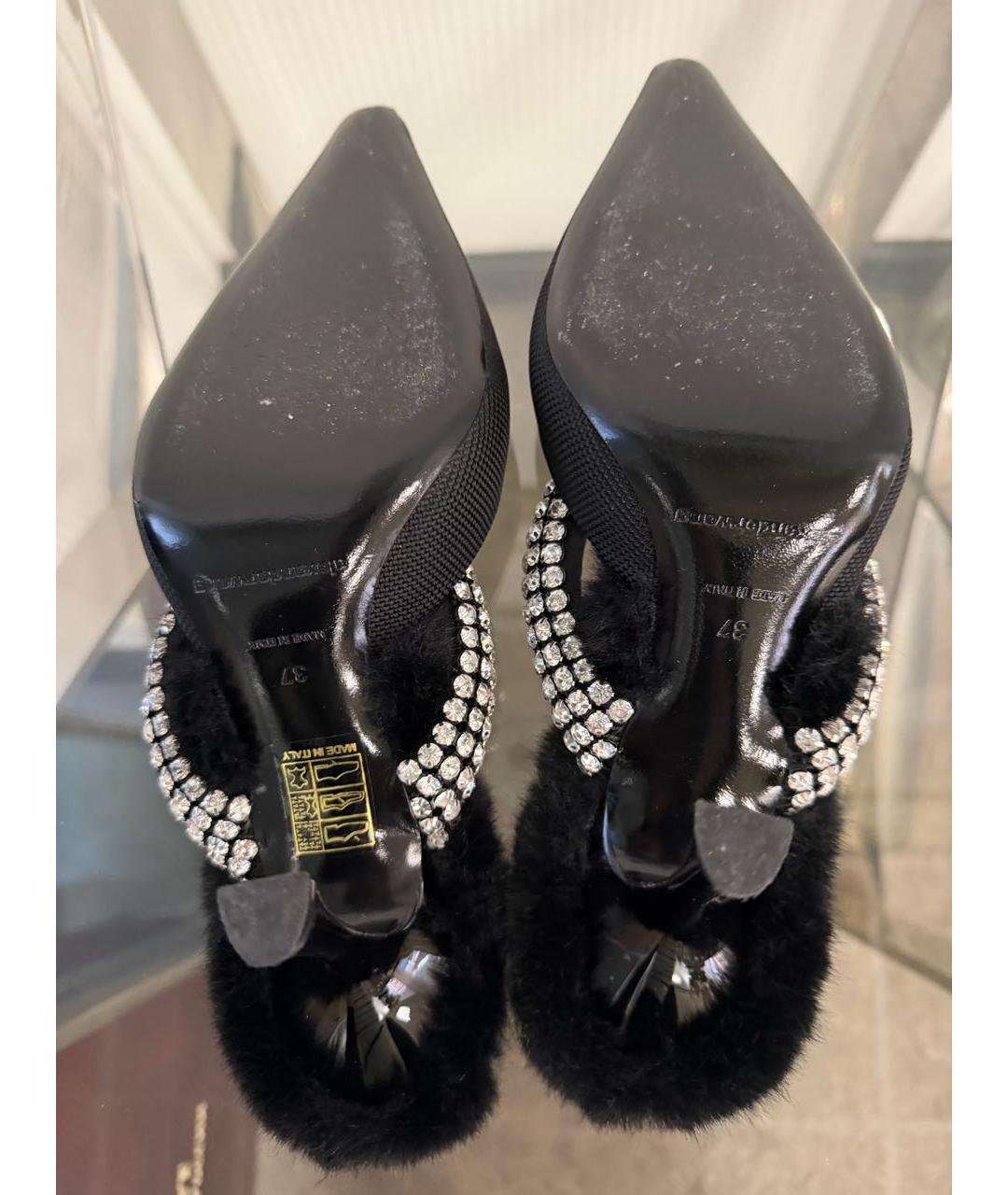 ALEXANDER WANG Черные мюли, фото 5