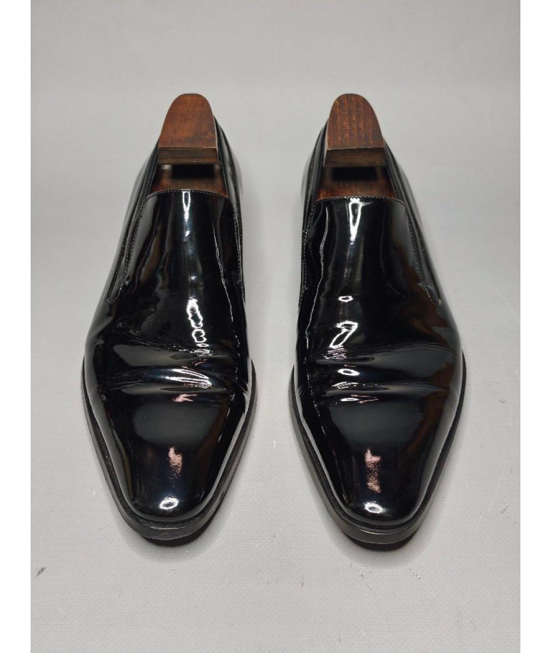 GUCCI Черные лоферы из лакированной кожи, фото 2
