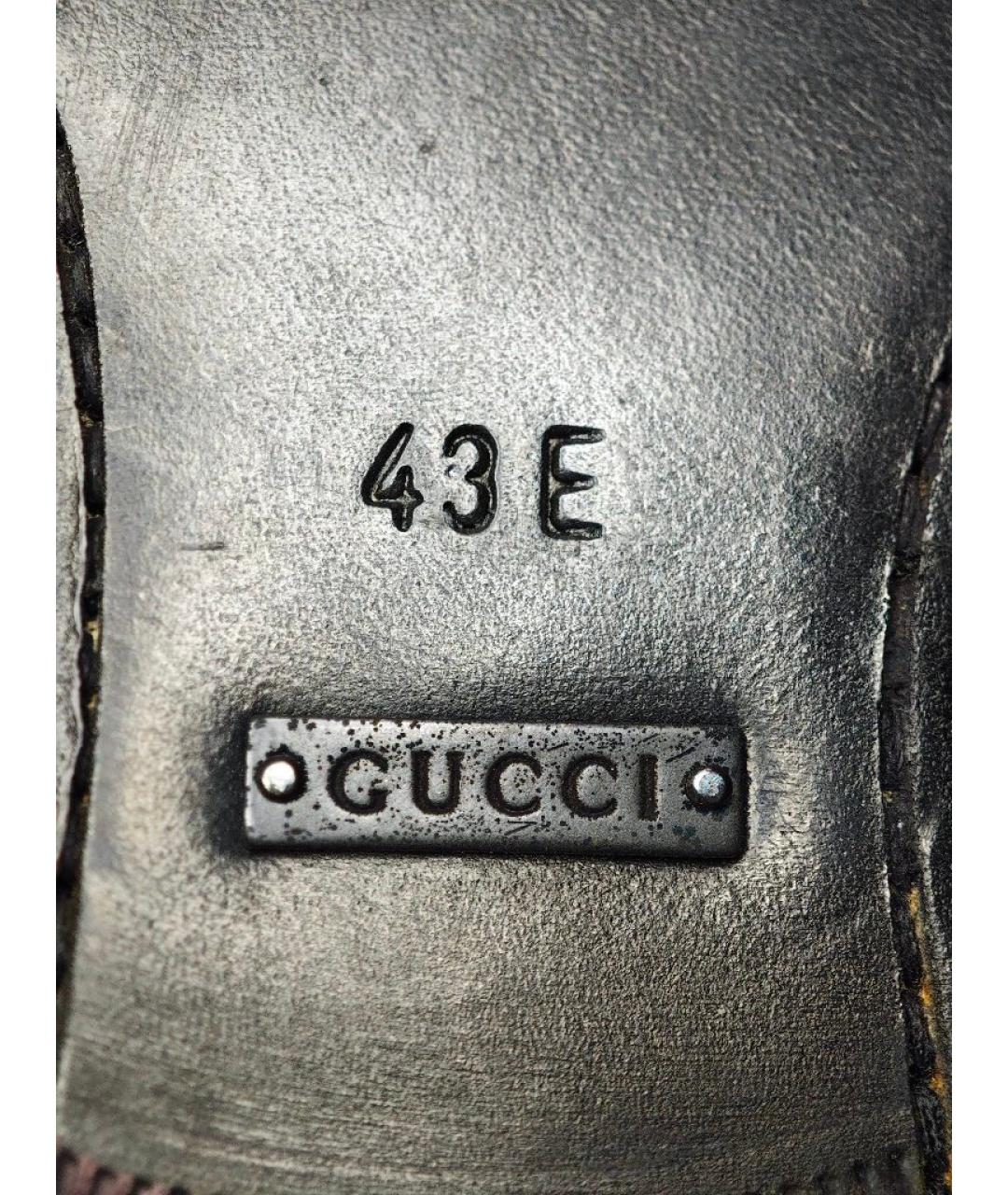 GUCCI Черные лоферы из лакированной кожи, фото 7