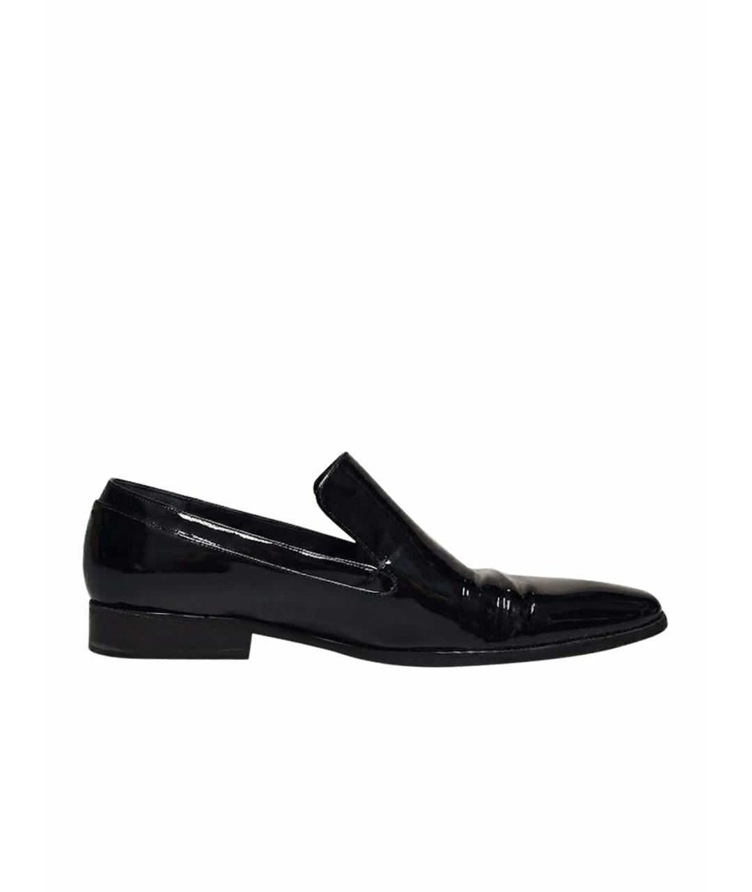 GUCCI Черные лоферы из лакированной кожи, фото 1