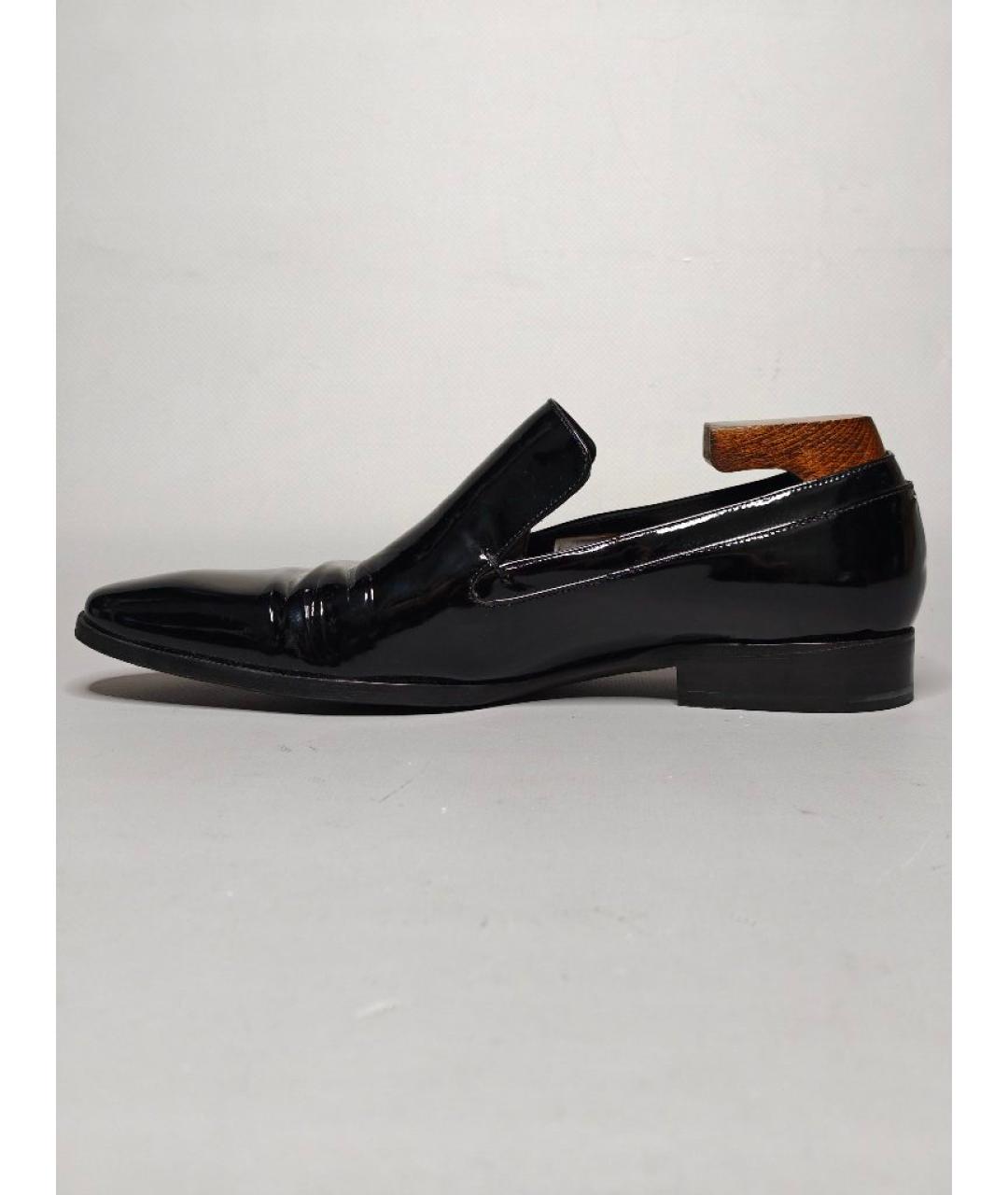 GUCCI Черные лоферы из лакированной кожи, фото 8