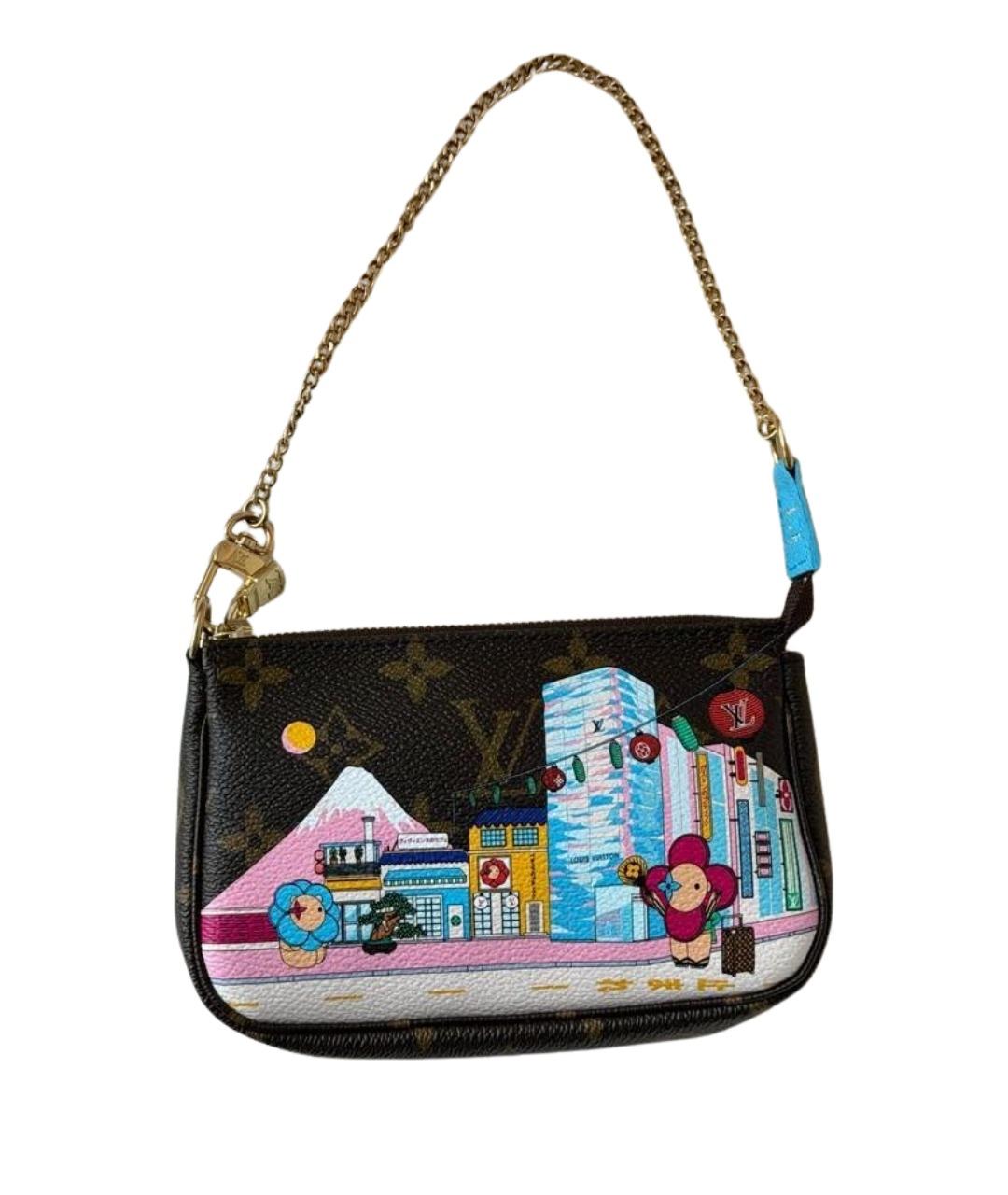LOUIS VUITTON Коричневая канва сумка с короткими ручками, фото 1