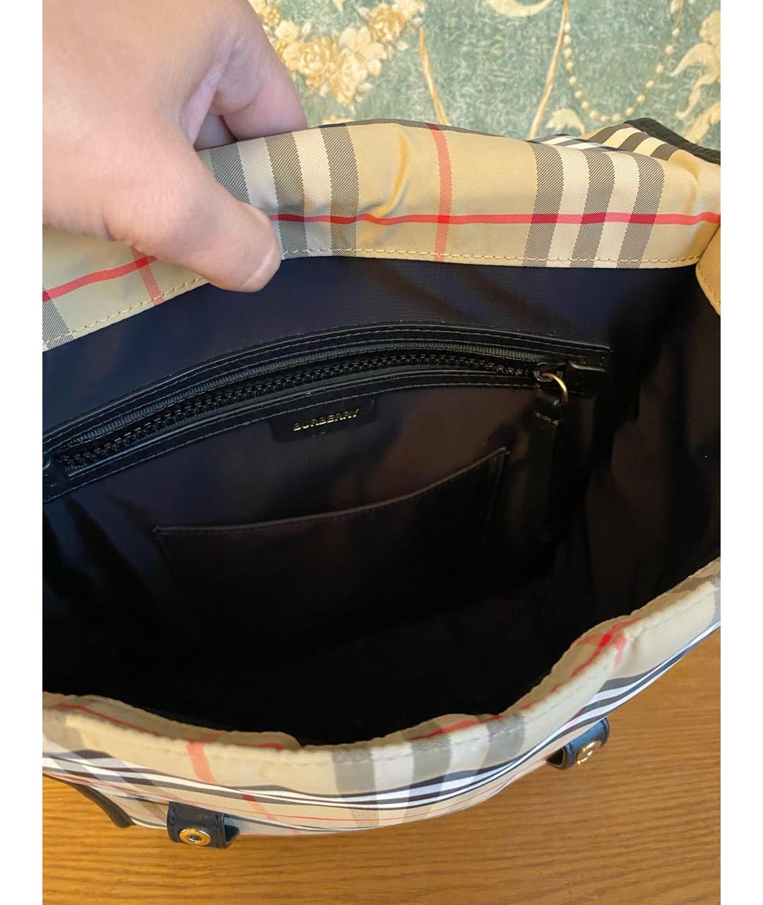 BURBERRY Бежевый рюкзак, фото 4
