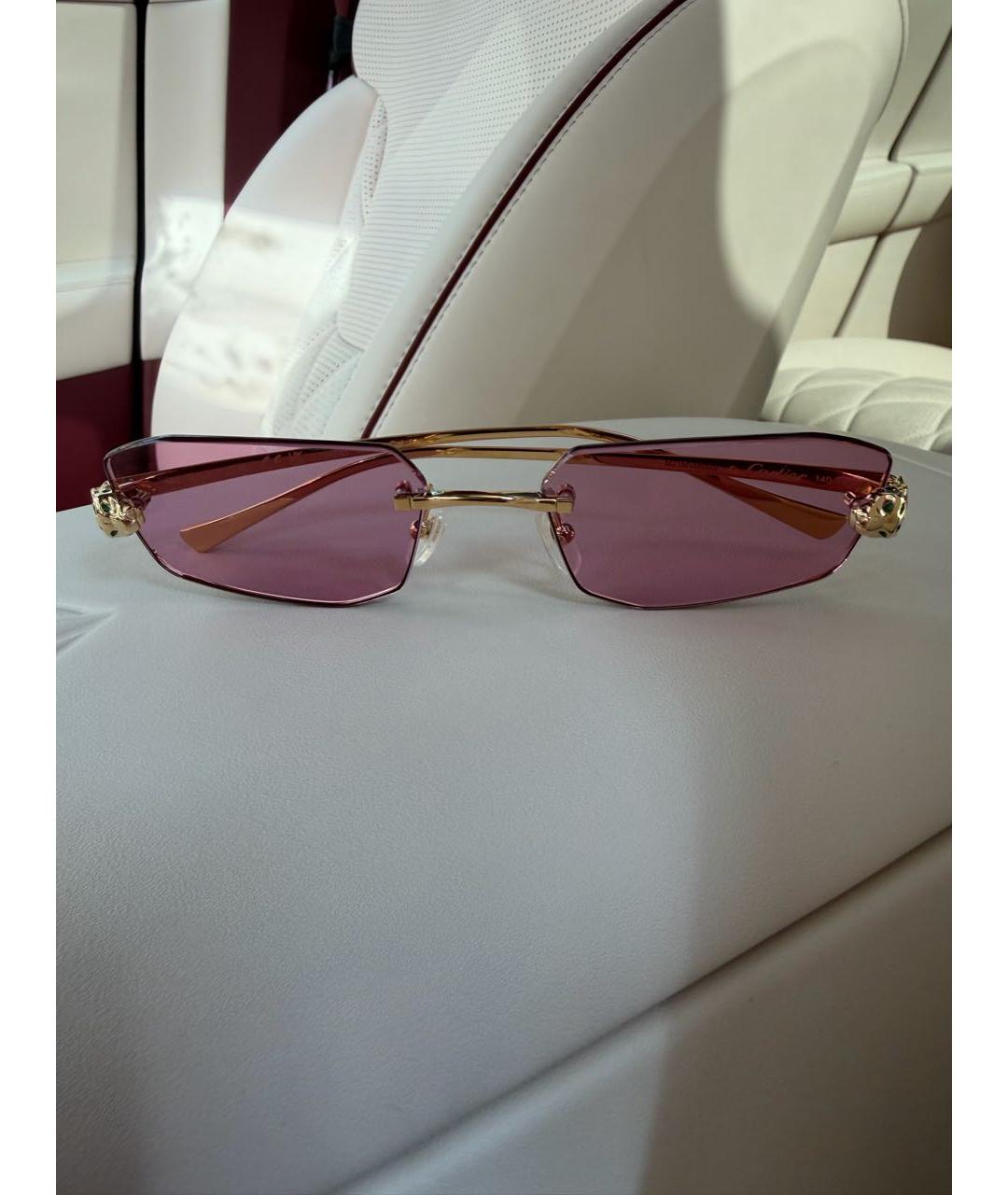 CARTIER Розовые солнцезащитные очки, фото 5