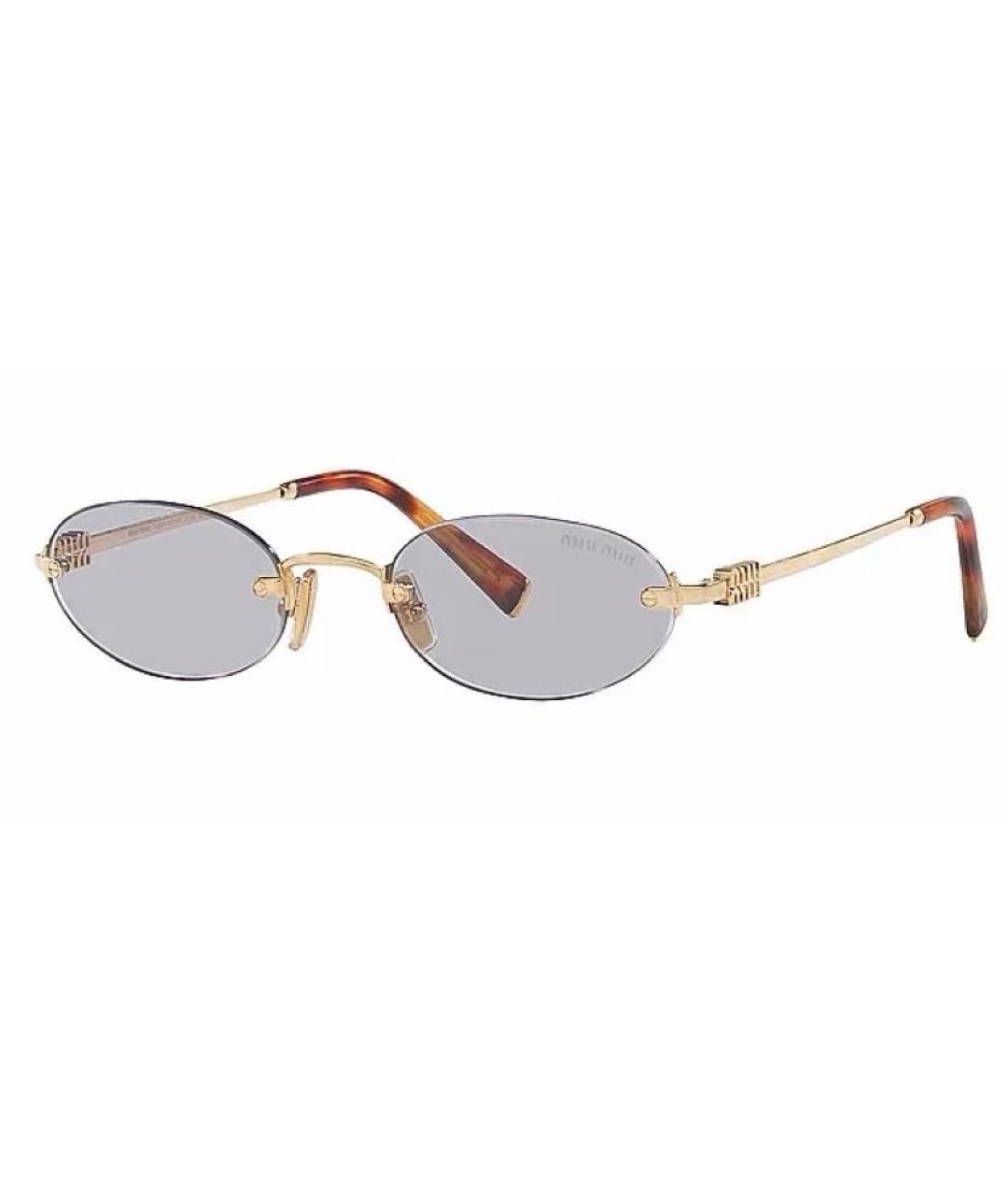 MIU MIU Металлические солнцезащитные очки, фото 1