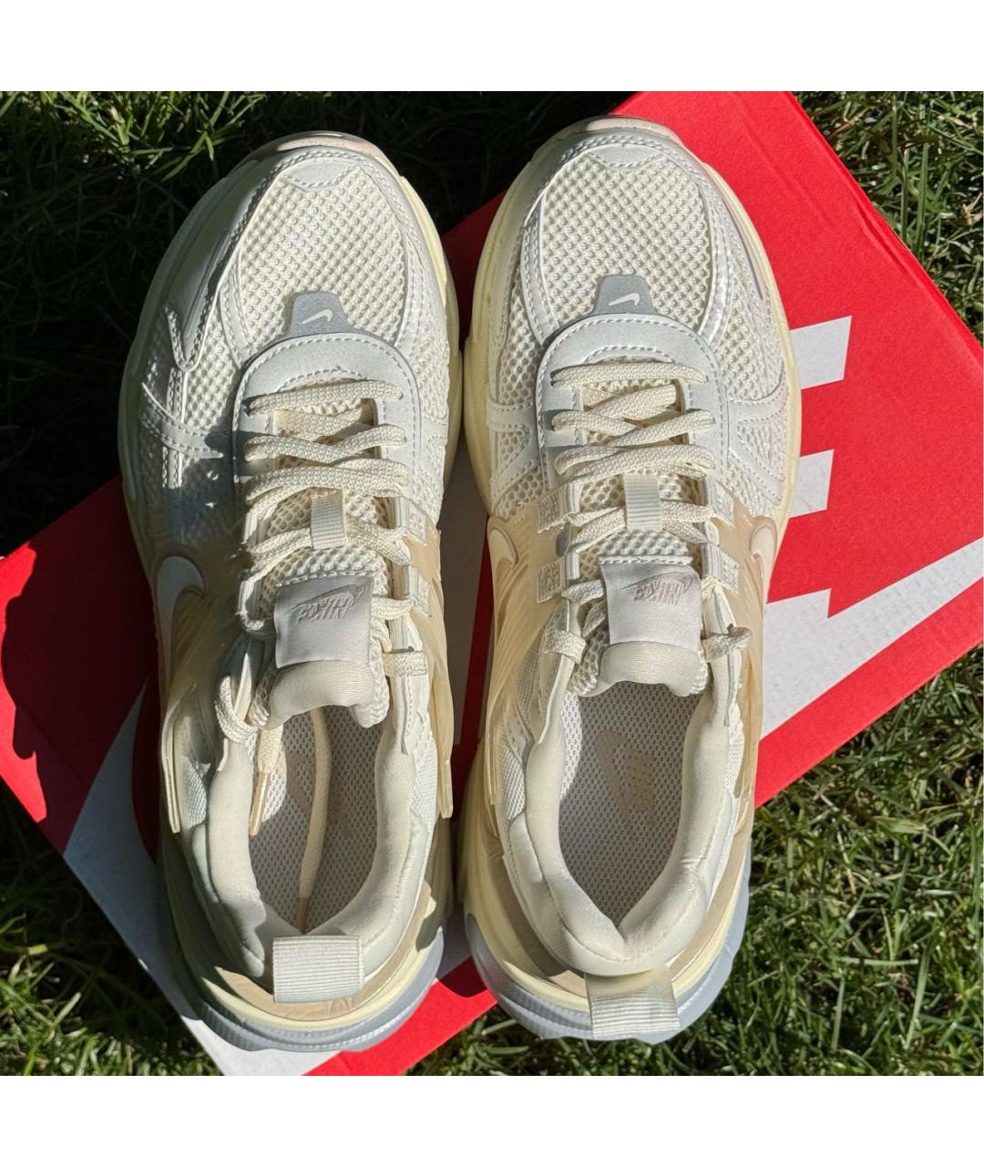 NIKE Бежевые текстильные кроссовки, фото 7