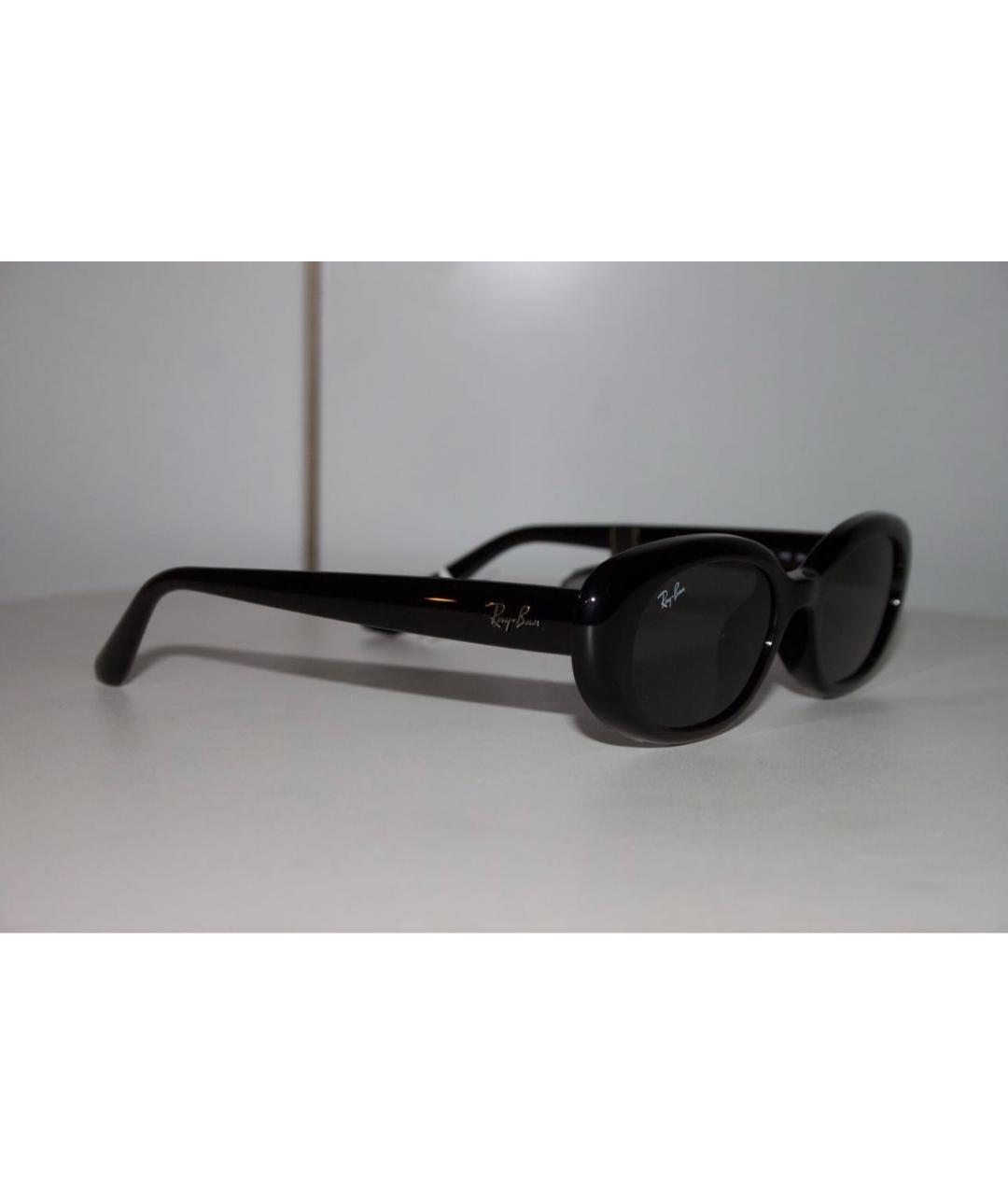 RAY BAN Черные пластиковые солнцезащитные очки, фото 3