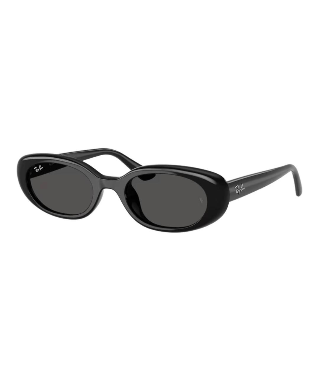 RAY BAN Черные пластиковые солнцезащитные очки, фото 1