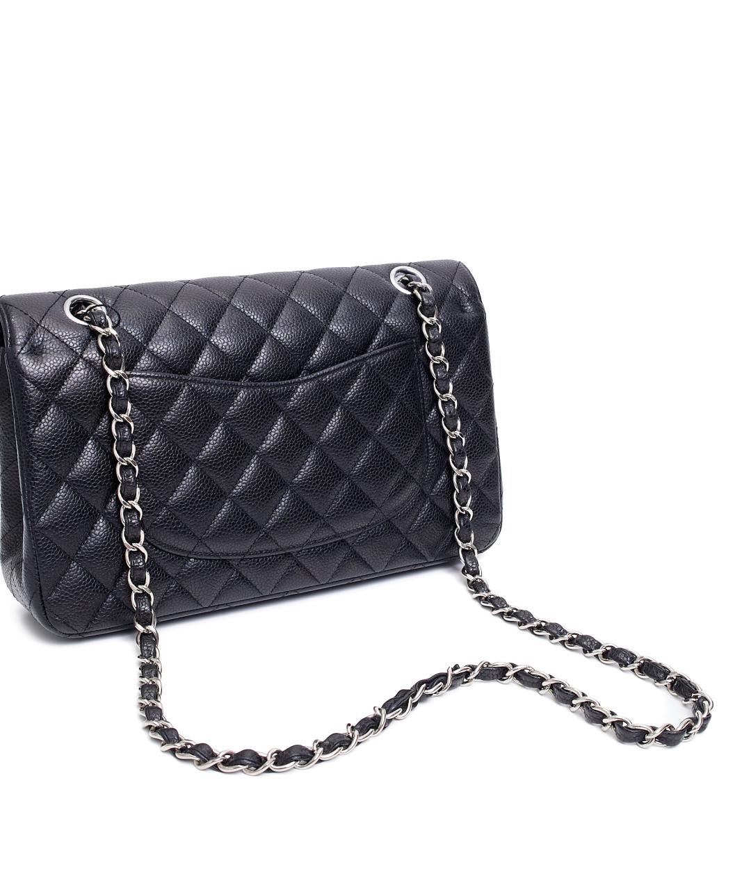 CHANEL Черная кожаная сумка через плечо, фото 4