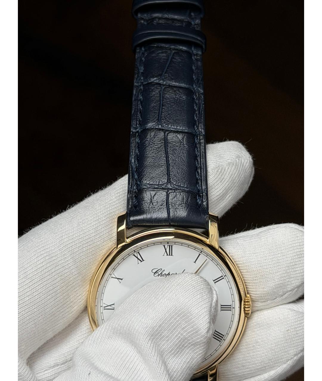 CHOPARD Белые часы из желтого золота, фото 7