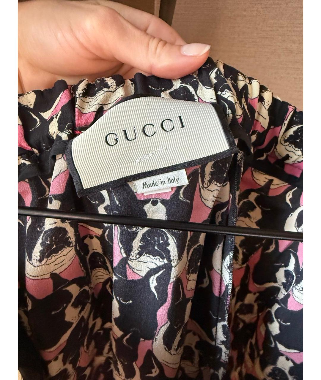 GUCCI Шелковый костюм с брюками, фото 3