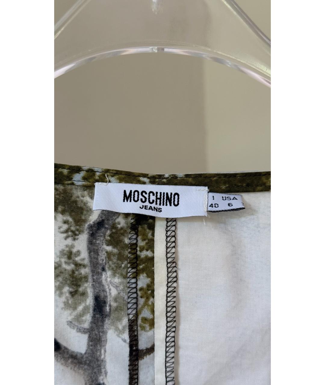 MOSCHINO Белая майка, фото 8