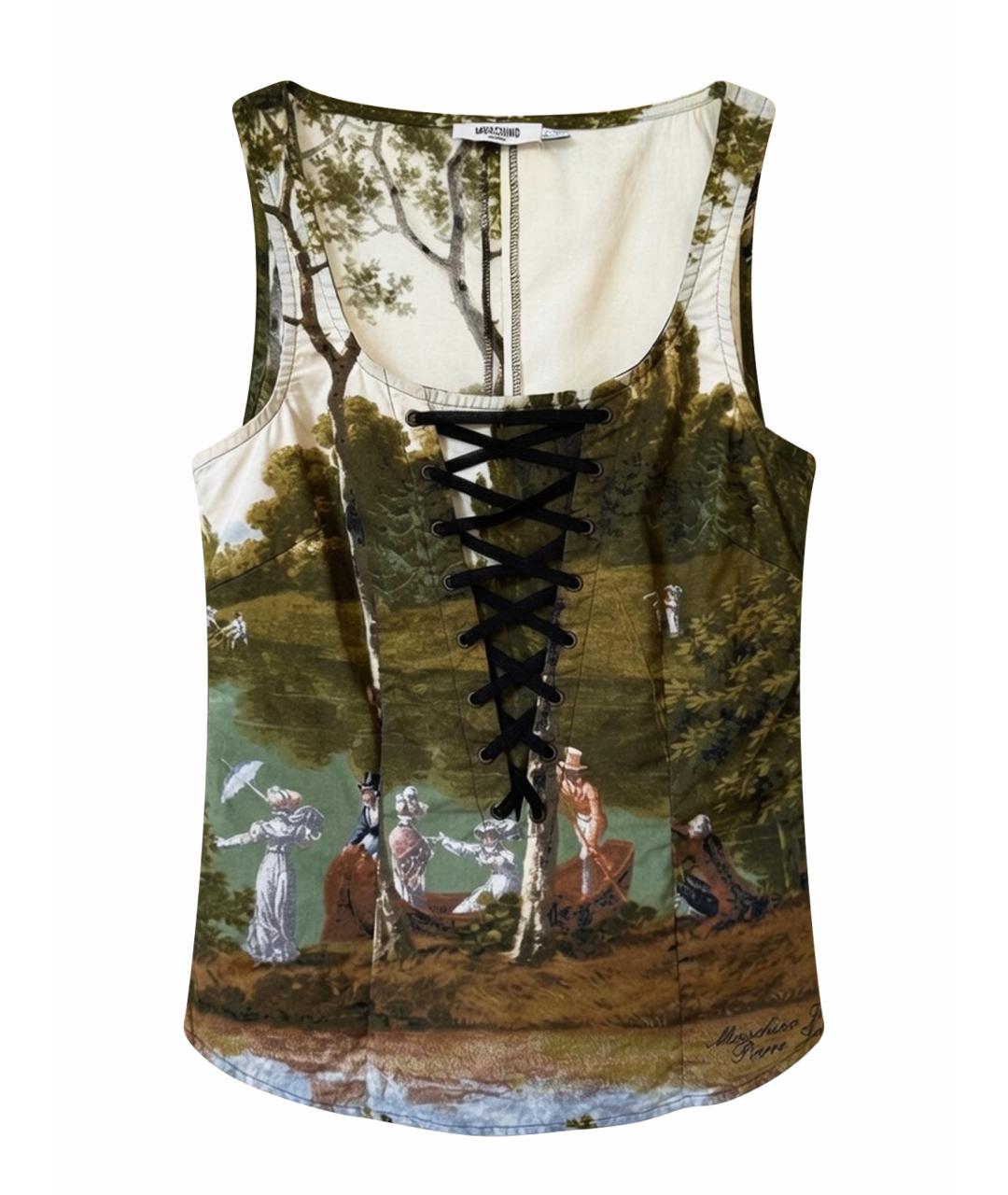 MOSCHINO Белая майка, фото 1